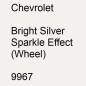 Preview: Chevrolet, Bright Silver Sparkle Effect (Wheel), 9967.